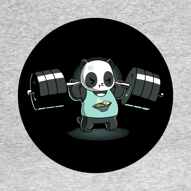 Cute Panda Gym Fitness Yoga Lover Animal Lover Design by LazyMice